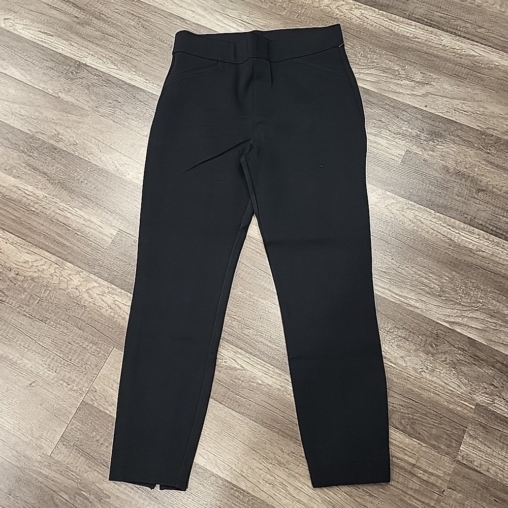 Spanx Size L The Perfect Pant in Ankle Backseam Skinny in Black Faux Pockets